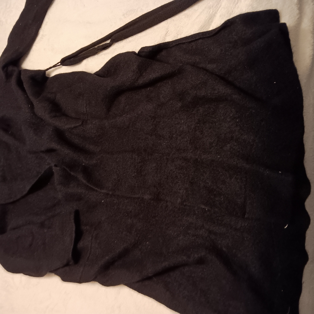 Alpaca 100% Housecoat, Stylish Black
